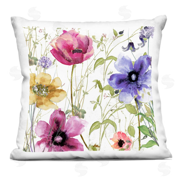 stupell industries Sasha | Botanical Spring Garden Blooms Printed Throw Pillow