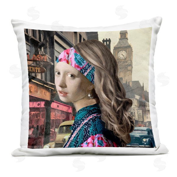 Stupell Industries Sasha | Carnaby Street Remix Painting Printed Throw Pillow