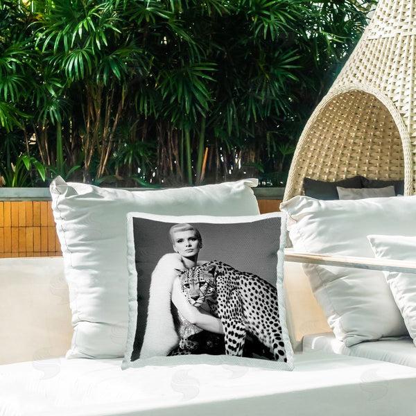 Stupell Industries Sasha | Cat Woman Cheetah Portrait Printed Throw Pillow