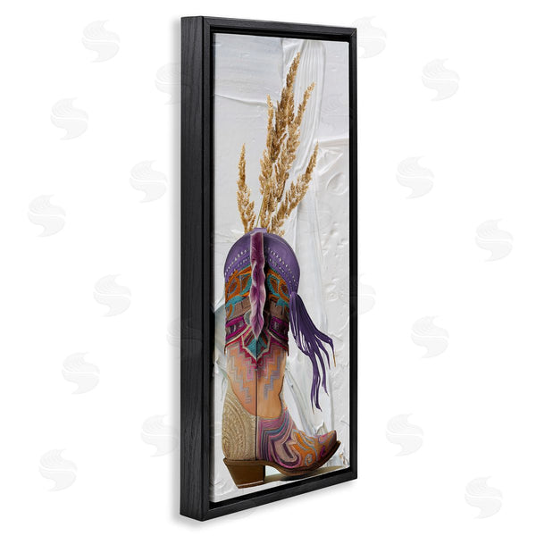 Stupell Industries Sasha | Cowboy Boot And Wheat Wall Art