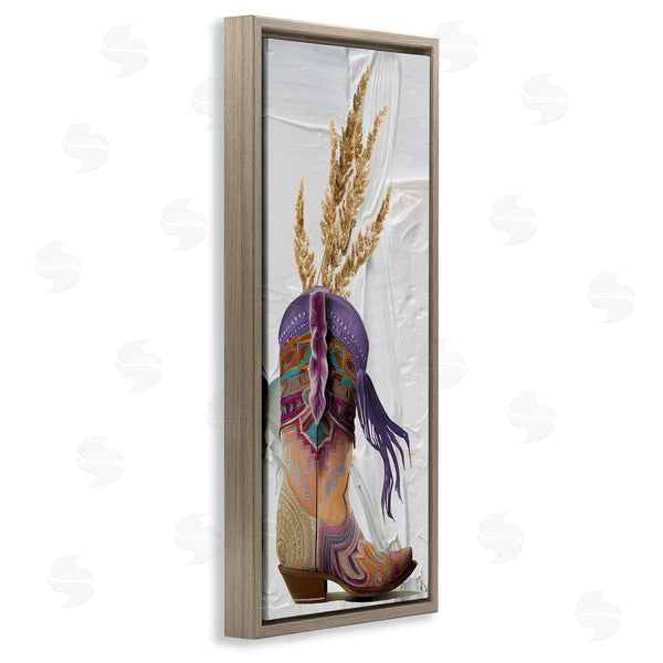Stupell Industries Sasha | Cowboy Boot And Wheat Wall Art