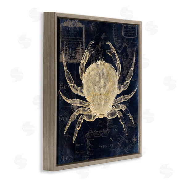 Stupell Industries Sasha | Crab Contour Over Map Wall Art