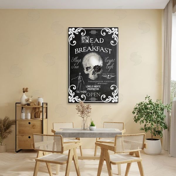 Stupell Industries Sasha | Dead & Breakfast Spooky Skull