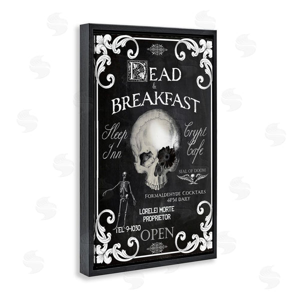 Stupell Industries Sasha | Dead & Breakfast Spooky Skull
