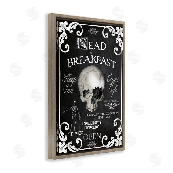Stupell Industries Sasha | Dead & Breakfast Spooky Skull