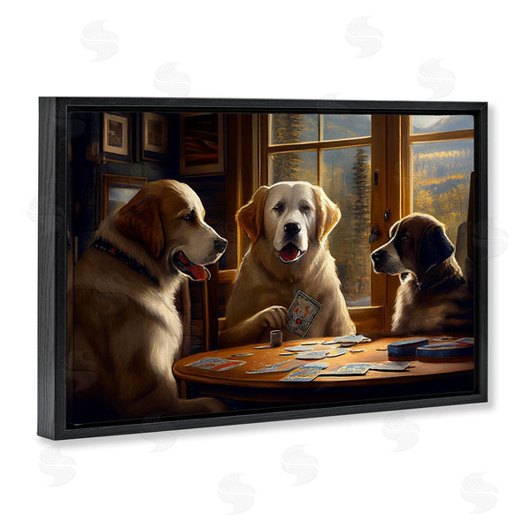 Stupell Industries Sasha | Dogs Playing Card Game Wall Art