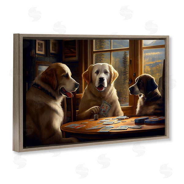 Stupell Industries Sasha | Dogs Playing Card Game Wall Art