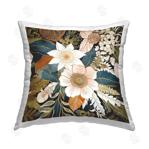 stupell industries Sasha | Eclectic Floral Pattern Printed Throw Pillow