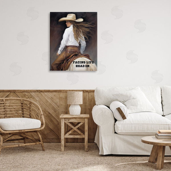 Stupell Industries Sasha | Face Life Head On Wall Art