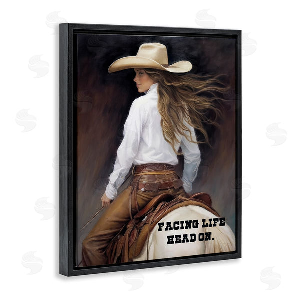 Stupell Industries Sasha | Face Life Head On Wall Art