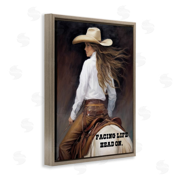 Stupell Industries Sasha | Face Life Head On Wall Art