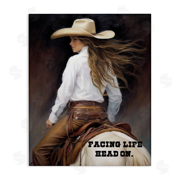 stupell industries Sasha | Face Life Head On Wall Art