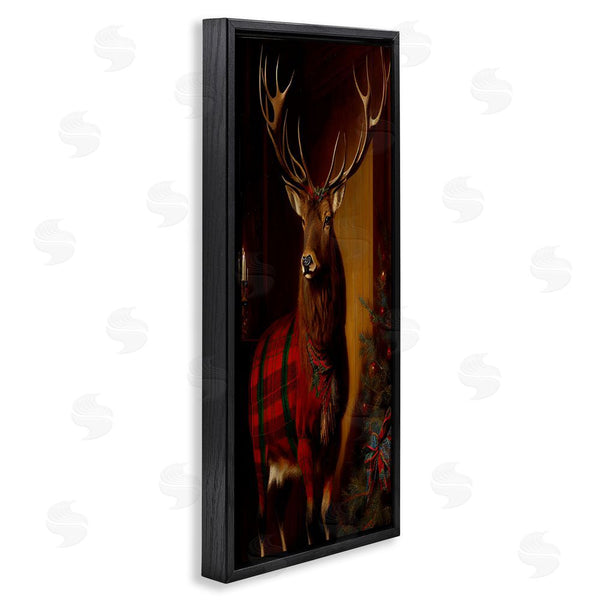 Stupell Industries Sasha | Festive Plaid Deer Wall Art
