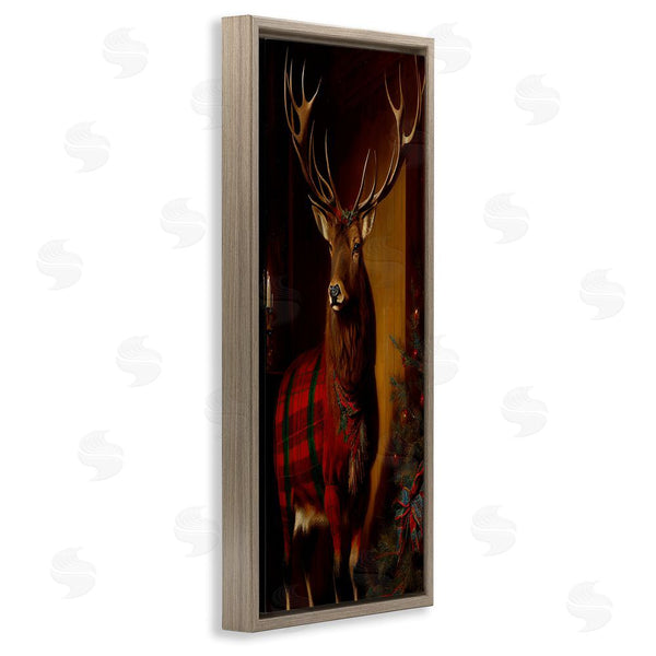 Stupell Industries Sasha | Festive Plaid Deer Wall Art