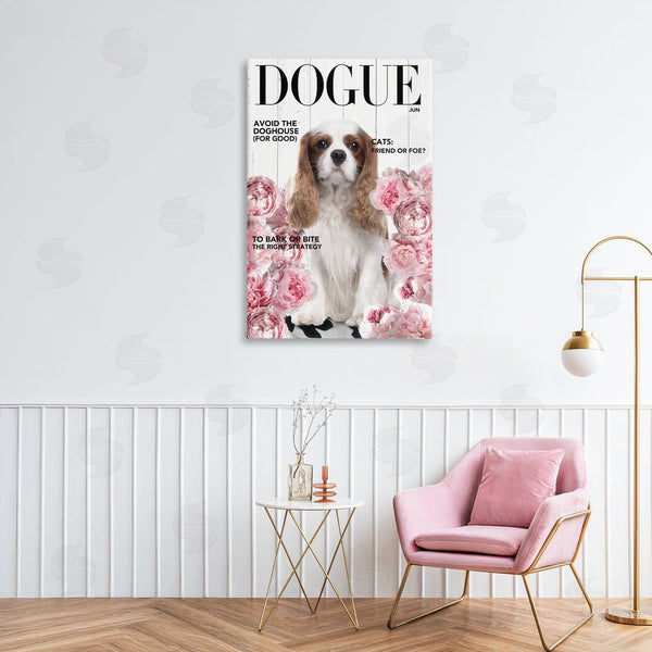 Stupell Industries Sasha | Funny Floral Dog Magazine Wall Art