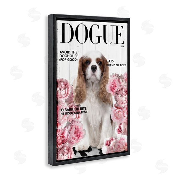 Stupell Industries Sasha | Funny Floral Dog Magazine Wall Art