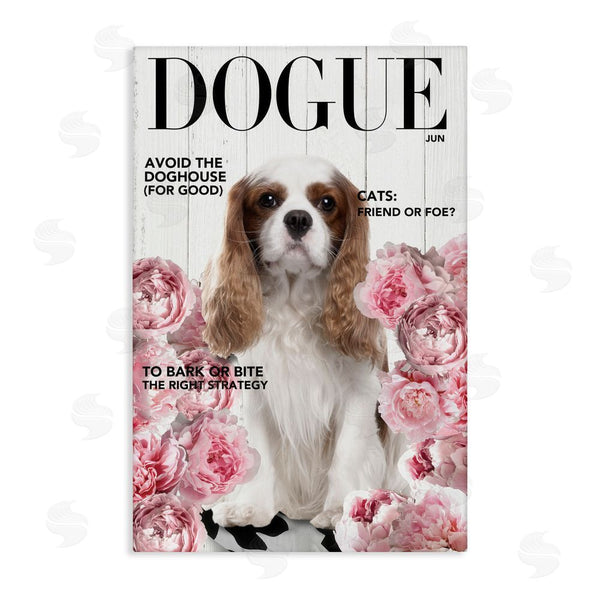 stupell industries Sasha | Funny Floral Dog Magazine Wall Art
