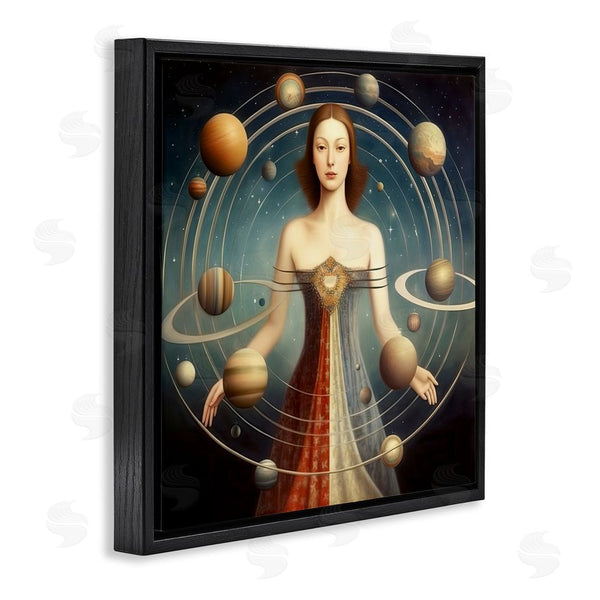 Stupell Industries Sasha | Galactic Orbits Woman Wall Art