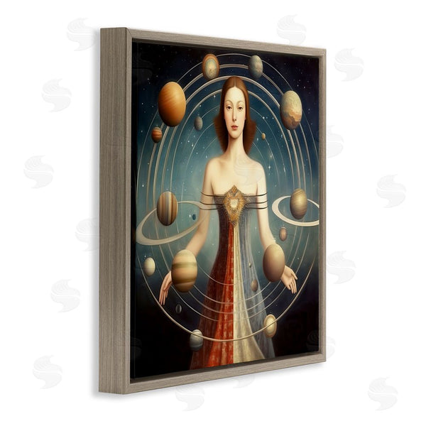 Stupell Industries Sasha | Galactic Orbits Woman Wall Art
