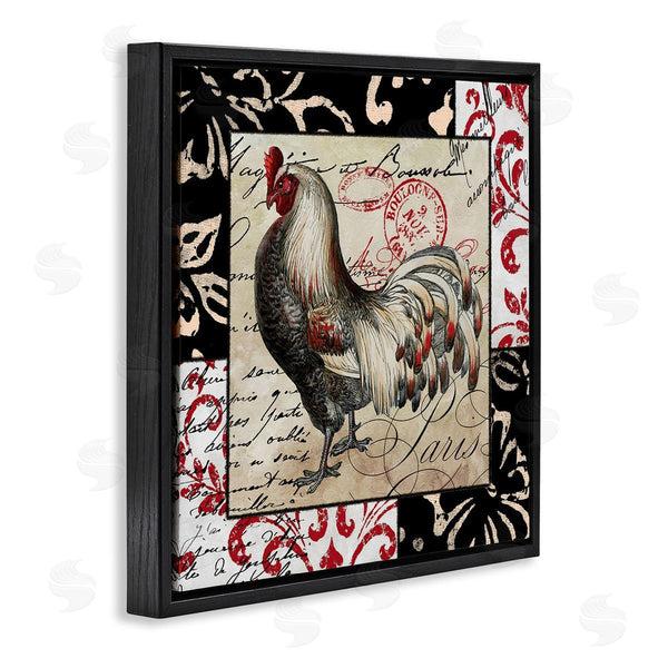 Stupell Industries Sasha | Hen With Vintage Cursive Wall Art