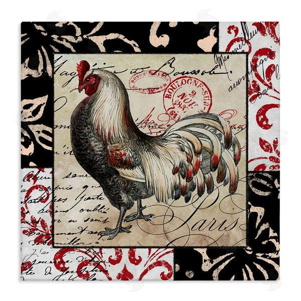 stupell industries Sasha | Hen with Vintage Cursive Wall Art
