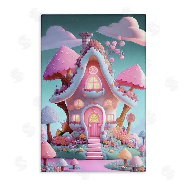 stupell industries Sasha | Magicville Candy Mushroom House Wall Art