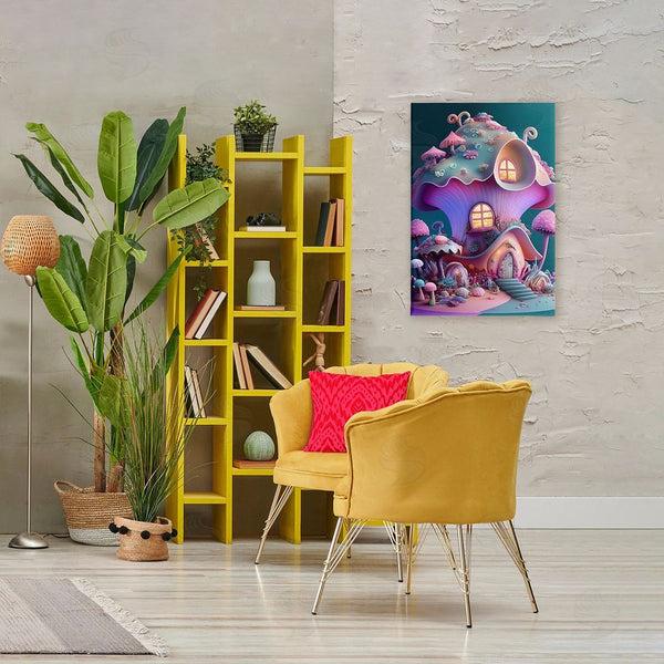 Stupell Industries Sasha | Magicville Fairytale Mushroom House Wall Art