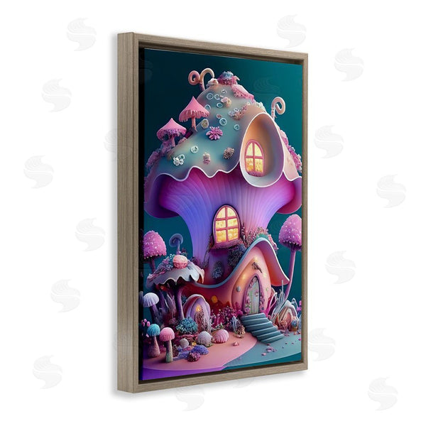 Stupell Industries Sasha | Magicville Fairytale Mushroom House Wall Art