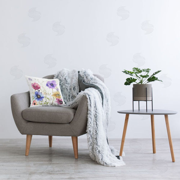 Stupell Industries Sasha | Modern Spring Garden Flowers Printed Throw Pillow