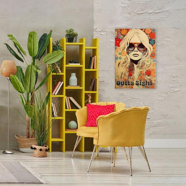 Stupell Industries Sasha | Outta Sight Hippie Girl Wall Art