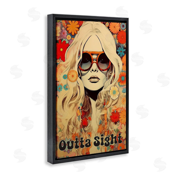 Stupell Industries Sasha | Outta Sight Hippie Girl Wall Art