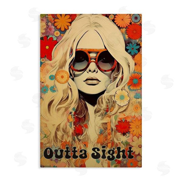 stupell industries Sasha | Outta Sight Hippie Girl Wall Art