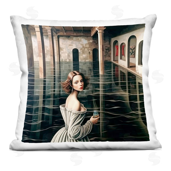 stupell industries Sasha | Portal Of Reflections Printed Throw Pillow
