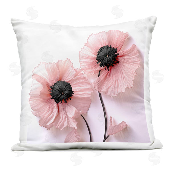 Stupell Industries Sasha | Properly Pink Poppies Printed Throw Pillow