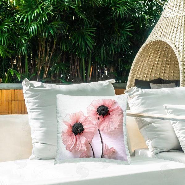 Stupell Industries Sasha | Properly Pink Poppies Printed Throw Pillow