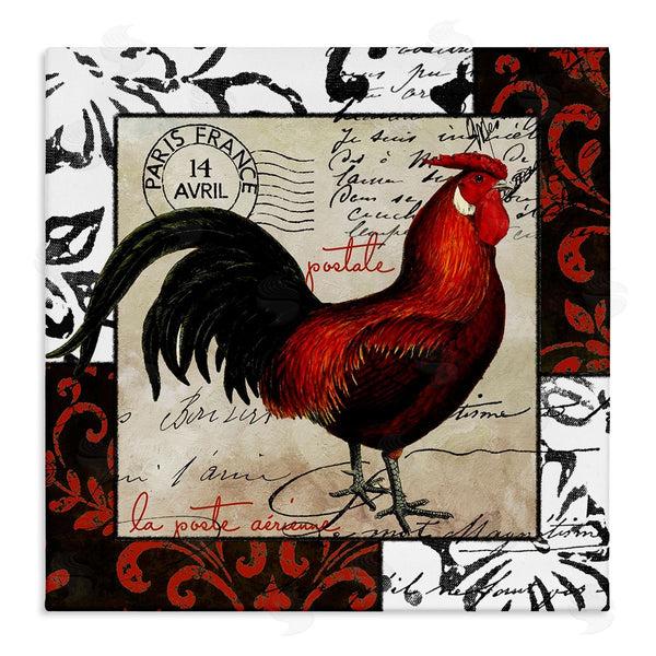 stupell industries Sasha | Rooster & Vintage Post Wall Art