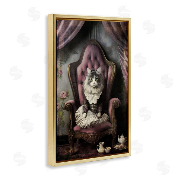 Stupell Industries Sasha | Royal Cat And Tea Wall Art