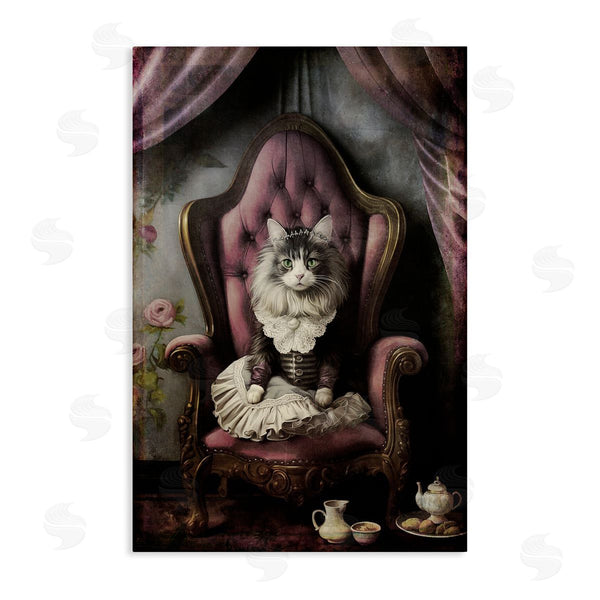 stupell industries Sasha | Royal Cat and Tea Wall Art