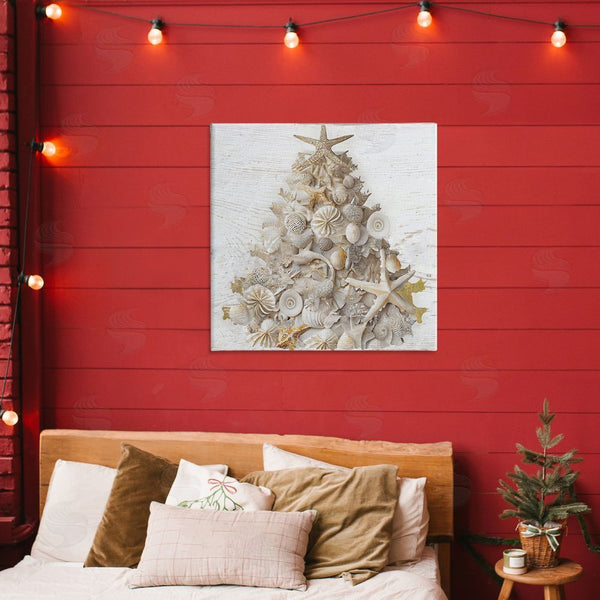 Stupell Industries Sasha | Rustic Holiday Seashell Tree