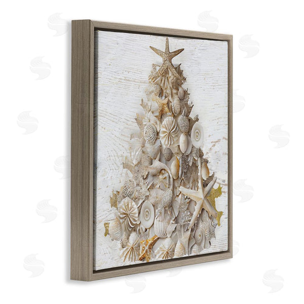 Stupell Industries Sasha | Rustic Holiday Seashell Tree