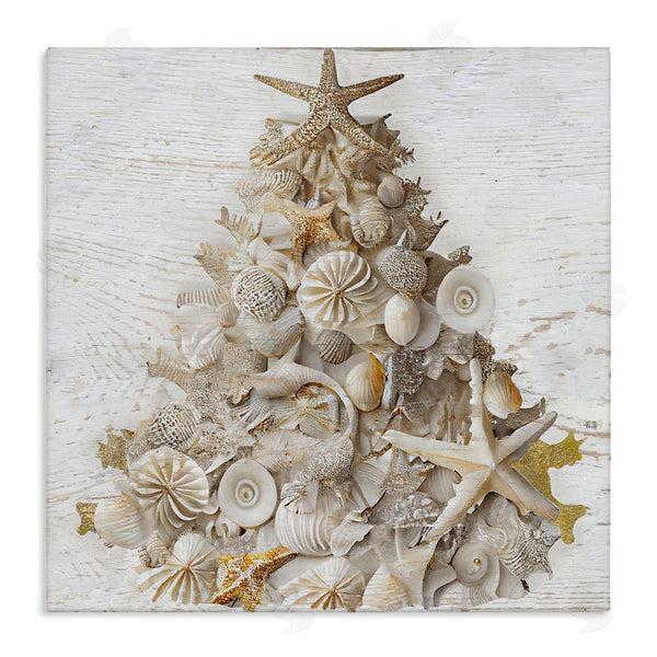 stupell industries Sasha | Rustic Holiday Seashell Tree