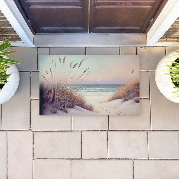 Stupell Industries Sasha | Smooth Sunset Beach Dunes Non-Woven Door Mat
