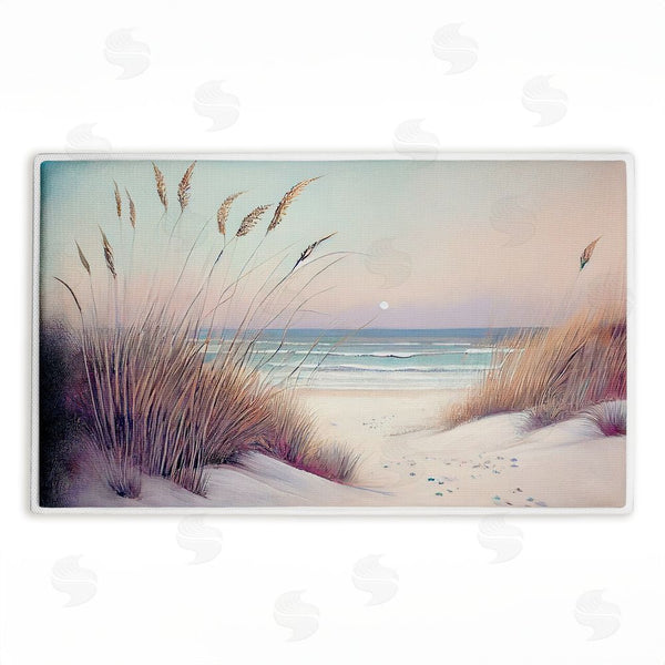 stupell industries Sasha | Smooth Sunset Beach Dunes Plush Bath Mat