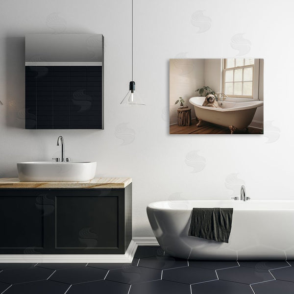 Stupell Industries Sasha | Soft Sloth Bath Time Wall Art