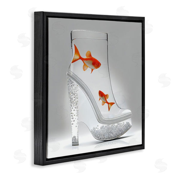 Stupell Industries Sasha | Sparkle Fish Fashion Boot Wall Art