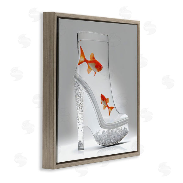 Stupell Industries Sasha | Sparkle Fish Fashion Boot Wall Art