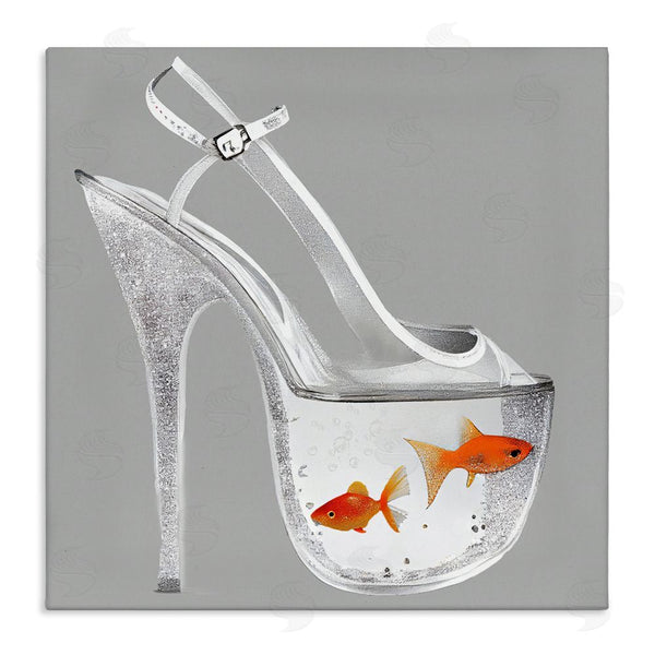 stupell industries Sasha | Sparkle Fish Fashion Goldfish Wall Art