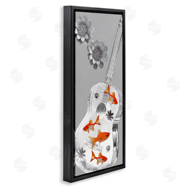 Stupell Industries Sasha | Sparkle Fish Guitar And Flowers Wall Art