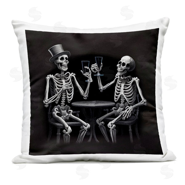 Stupell Industries Sasha | Spooky Skeletons Cheers Printed Throw Pillow