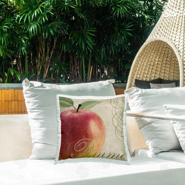 Stupell Industries Sasha | Vintage French Apple Printed Throw Pillow